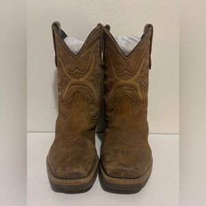 JB Dillon Kids Leather Cowboy Boots